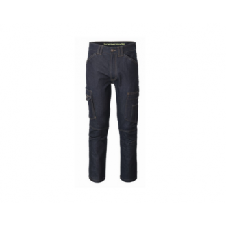 JEANS CARGO SOUL A POCHES COLORIS BLEU FONCE 98% COTON 2% ELASTHANNE TAILLE 44