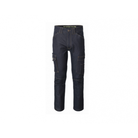 JEANS CARGO SOUL A POCHES COLORIS BLEU FONCE 98% COTON 2% ELASTHANNE TAILLE 48