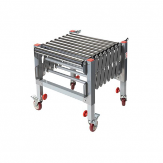 CONVOYEUR 9 ROULEAUX RETRACTABLE DE 500MM A 1400MM