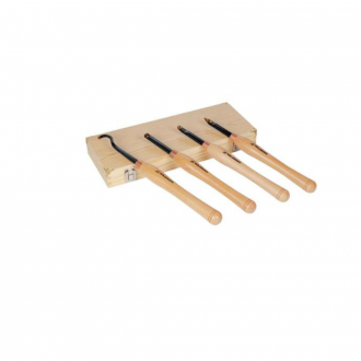 JEU DE BURINS POUR TOUR A BOIS AVEC POINTE EN CARBURE INTERCHANGEABLE TAILLE S