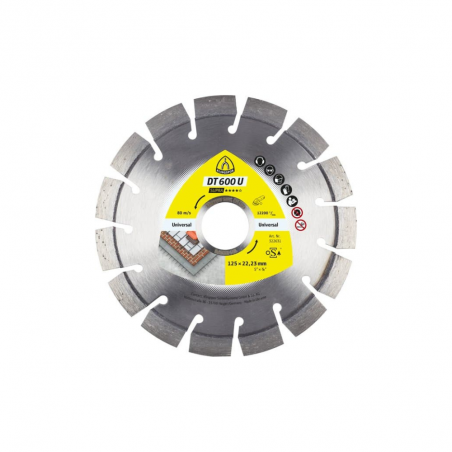 DISQUE A TRONCONNER DIAMANTE DIAM 125 X AL 22,23 DT600U