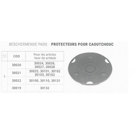 Protecteur caoutchouc PIH 30020-30021-30022-30019