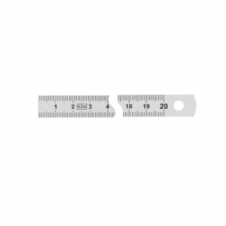 RÉGLET INOX FLEXIBLE CEE CLASSE II 200 MM