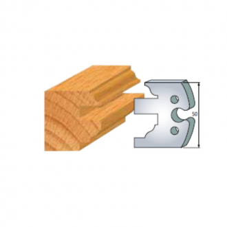 JEU DE 2 FERS PROFILES ACIER HT 50MM  N°304