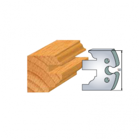 JEU DE 2 FERS PROFILES ACIER HT 50MM  N°304