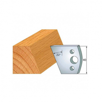 JEU DE 2 FERS PROFILÉS ACIER HT.40MM  LEMA800.001