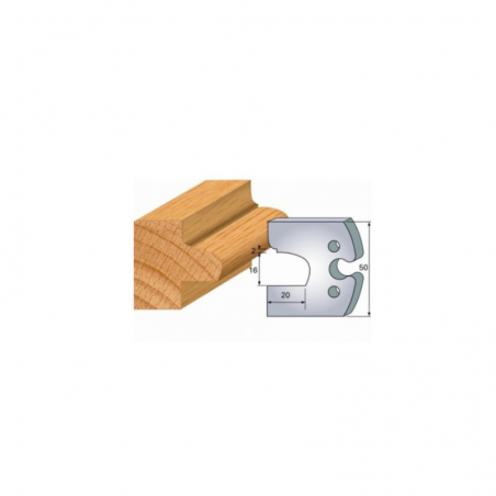 JEU DE 2 FERS PROFILES ACIER HT 50MM  N°278