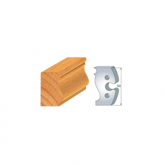 JEU DE 2 FERS PROFILES ACIER HT 50MM  N°285