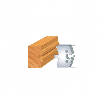 JEU DE 2 FERS PROFILES ACIER HT 50MM  N°283