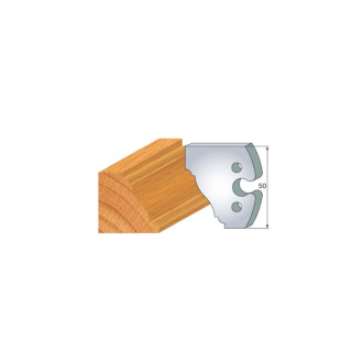 JEU DE 2 FERS PROFILES ACIER HT 50MM  N°281