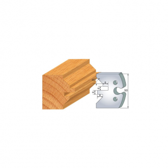 JEU DE 2 FERS PROFILES ACIER HT 50MM  N°280