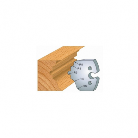 JEU DE 2 FERS PROFILES ACIER HT 50MM  N°275