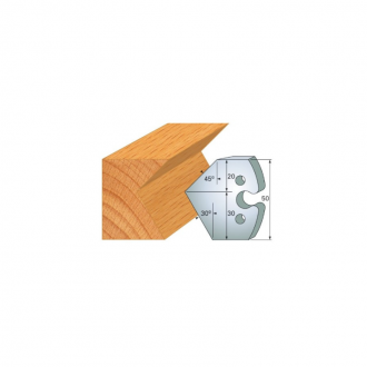 JEU DE 2 FERS PROFILES ACIER HT 50MM  N°272