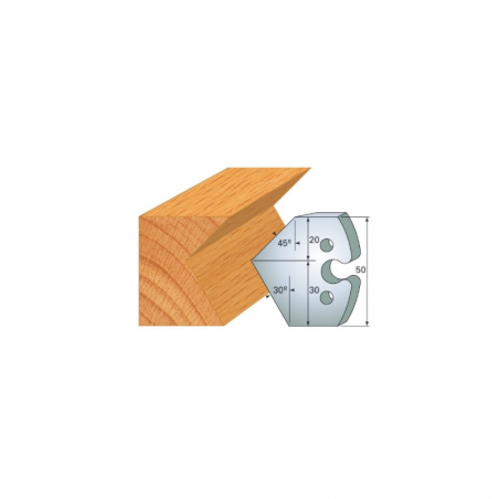 JEU DE 2 FERS PROFILES ACIER HT 50MM  N°272