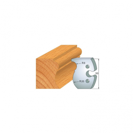 JEU DE 2 FERS PROFILES ACIER HT 50MM  N°260