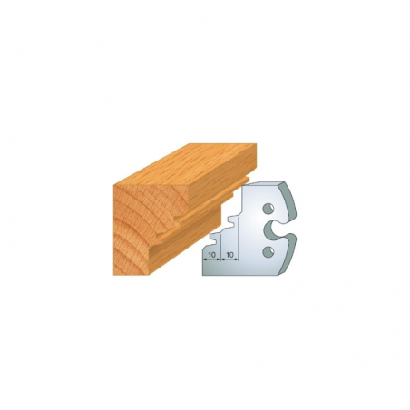 JEU DE 2 FERS PROFILES ACIER HT 50MM  N°253