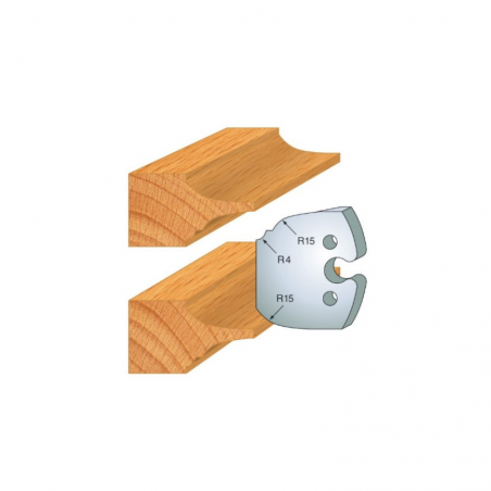 JEU DE 2 FERS PROFILES ACIER HT 50MM  N°252