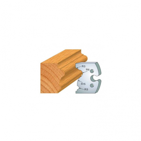 JEU DE 2 FERS PROFILES ACIER HT 50MM  N°244