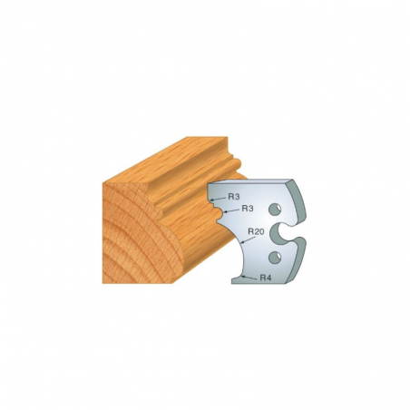 JEU DE 2 FERS PROFILES ACIER HT 50MM  N°243