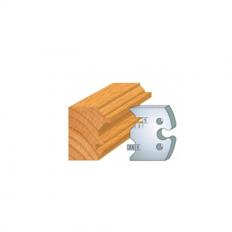 JEU DE 2 FERS PROFILES ACIER HT 50MM  N°239