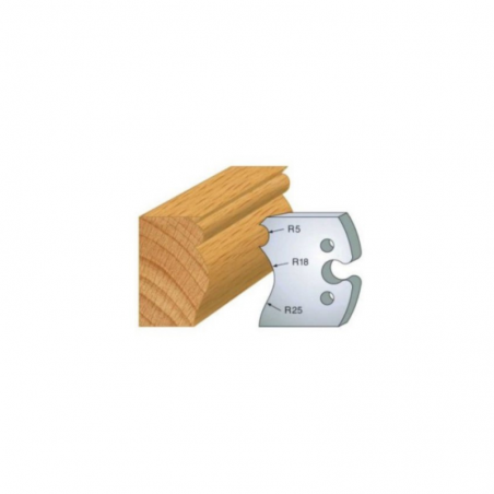 JEU DE 2 FERS PROFILES ACIER HT 50MM  N°222
