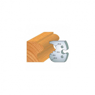 JEU DE 2 FERS PROFILES ACIER HT 50MM  N°216