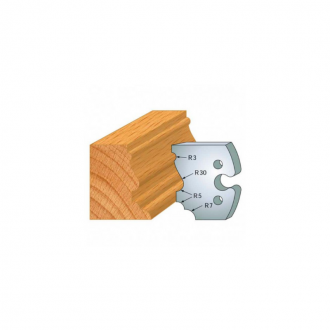 JEU DE 2 FERS PROFILES ACIER HT 50MM  N°210