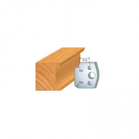 JEU DE 2 FERS PROFILES ACIER HT 40MM  N°174