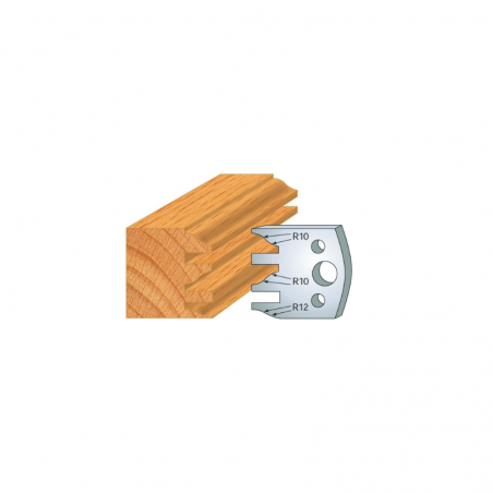 JEU DE 2 FERS PROFILES ACIER HT 40MM  N°124