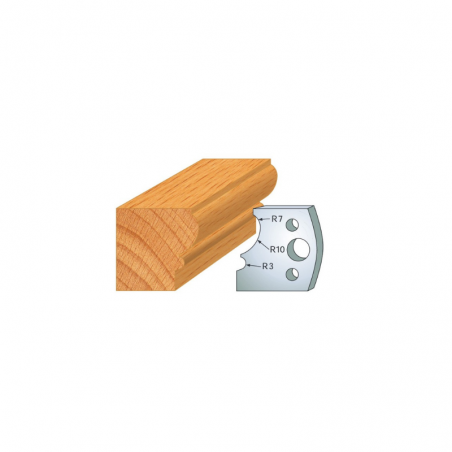 JEU DE 2 FERS PROFILES ACIER HT 40MM  N°105