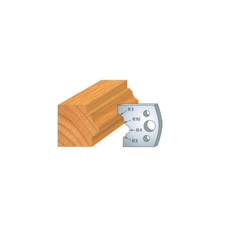 JEU DE 2 FERS PROFILES ACIER HT 40MM  N°102