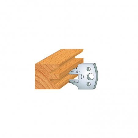 JEU DE 2 FERS PROFILES ACIER HT 40MM  N°099