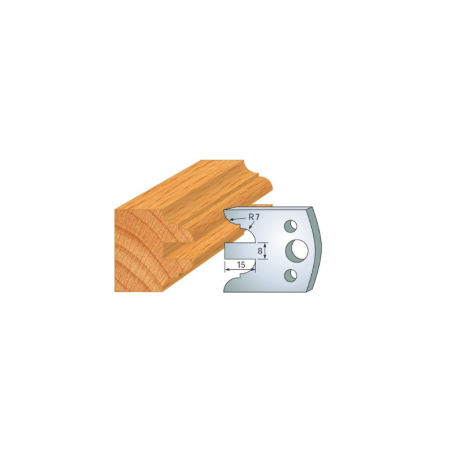 JEU DE 2 FERS PROFILES ACIER HT 40MM  N°098
