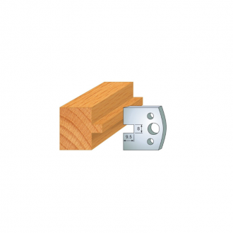 JEU DE 2 FERS PROFILES ACIER HT 40MM  N°095