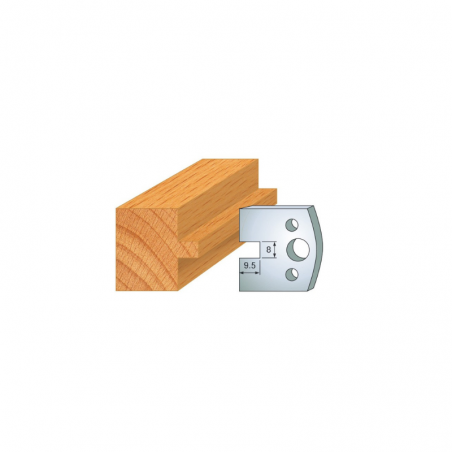 JEU DE 2 FERS PROFILES ACIER HT 40MM  N°095