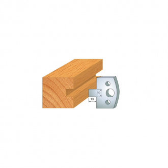 JEU DE 2 FERS PROFILES ACIER HT 40MM  N°091