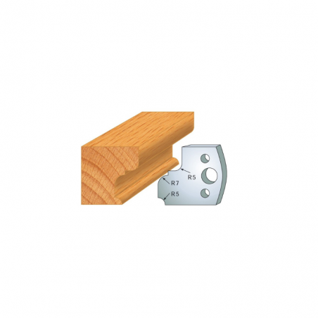 JEU DE 2 FERS PROFILES ACIER HT 40MM  N°082