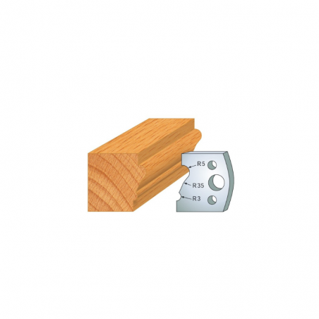 JEU DE 2 FERS PROFILES ACIER HT 40MM  N°081