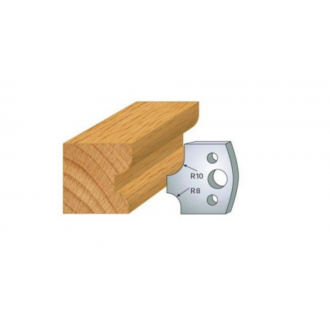 JEU DE 2 FERS PROFILES ACIER HT 40MM  N°040
