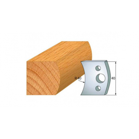 JEU DE 2 FERS PROFILES ACIER HT 40MM  N°008