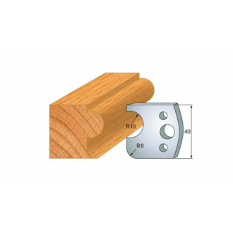 JEU DE 2 FERS PROFILES ACIER HT 40MM  N°004