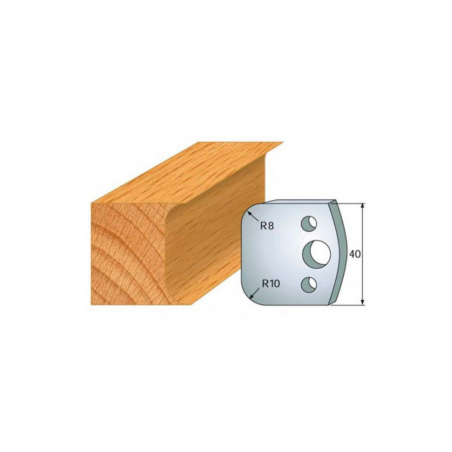 JEU DE 2 FERS PROFILES ACIER HT 40MM  N°003