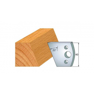 JEU DE 2 FERS PROFILÉS ACIER HT.40MM  LEMA800.001