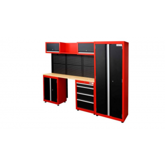 ENSEMBLE ARMOIRES ET TABLE DE TRAVAIL HOLZMWESS13