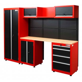 ENSEMBLE ARMOIRES ET TABLE DE TRAVAIL HOLZMWESS13