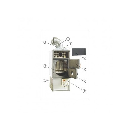 GENERATEUR D'AIR CHAUD F85 AVEC VENTILATEUR