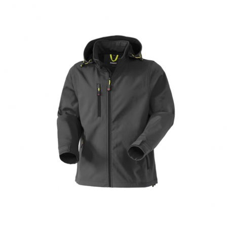 BLOUSON SOFTSHELL R BOOST COLORIS NOIR 95% POLYSETER 5% ELASTHANNE TAILLE L