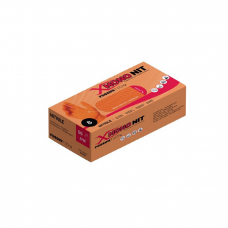 1 BOITE DE 50 GANTS JETABLES NITRILES 7.0MIL ORANGES DIAMANTS SANS POUDRE TAILLE XXL
