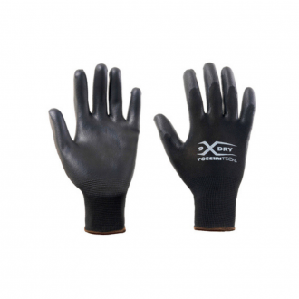 1 PAIRE DE GANTS  POLYESTER SANS COUTURE ENDUIT POLYURETHANE  DOS AERE TAILLE 9