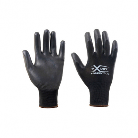 1 PAIRE DE GANTS  POLYESTER SANS COUTURE ENDUIT POLYURETHANE  DOS AERE TAILLE 11